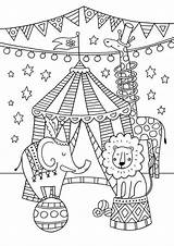 Circus Coloring Pages Printable Crafts Theme Carnival Kids Sheets Easy Activities Preschool Color Colouring Showman Greatest Print Sheet Book Classroom sketch template