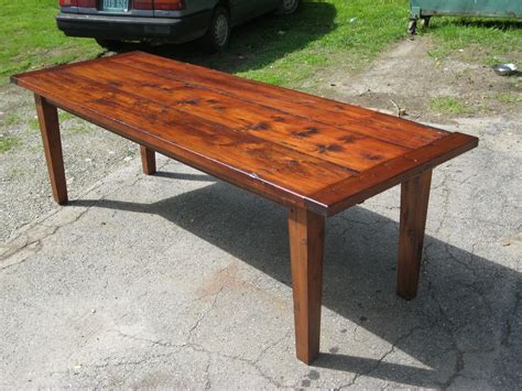 handmade vermont reclaimed lumber farm table  spaulding