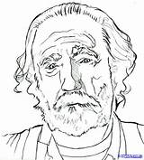 Walking Dead Coloring Pages Hershel Easy Drawing Greene Draw Colouring Dragoart Printable Drawings Step Scott Wilson Sheets Unique Print Maggie sketch template