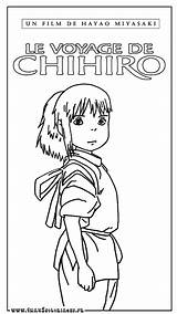 Chihiro Coloriage Miyasaki Coloriages sketch template
