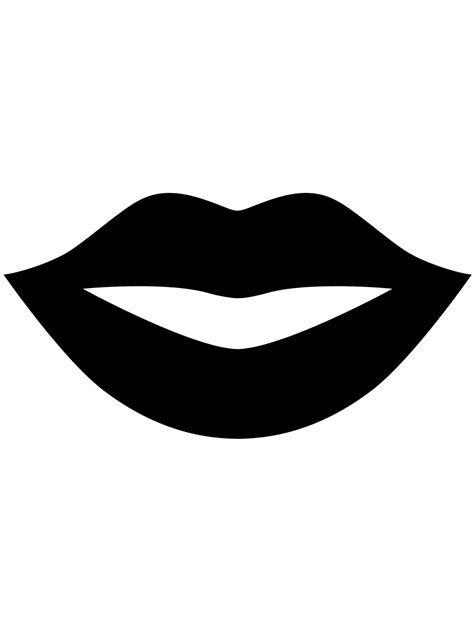 lips template printable