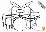 Drum Set Drawing Coloring Drums Drawings Musical Music Percussion Easy Kids Board Instruments Colouring Bass Instrument Pages Drawn Clipartmag Choose sketch template