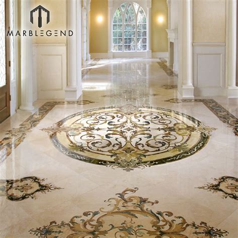 custom marble floor pattern design  waterjet medallion tile china waterjet marble