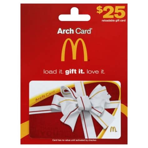 mcdonalds  gift card  ct fred meyer