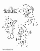 Smurfs Smurfette Clumsy Kolorowanki Colouring Enjoyment Odwiedź Cartoni sketch template