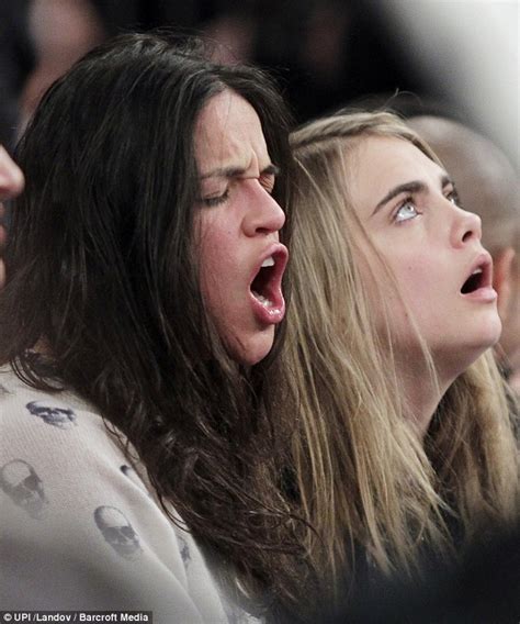 Michelle Rodriguez And Cara Delevingne Get Amorous At Basketball Game