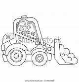 Bulldozer Vehicles sketch template