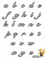 Cursive Lowercase Uppercase sketch template