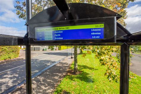 real time bus timetables implemented  stops  perthshire  dundee  courier