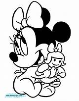 Minnie Baby Mouse Coloring Pages Mickey Printable Da Disney Color Mini Colorare Colouring Doll Print Kids Drawing Disegni Coloringhome Babies sketch template