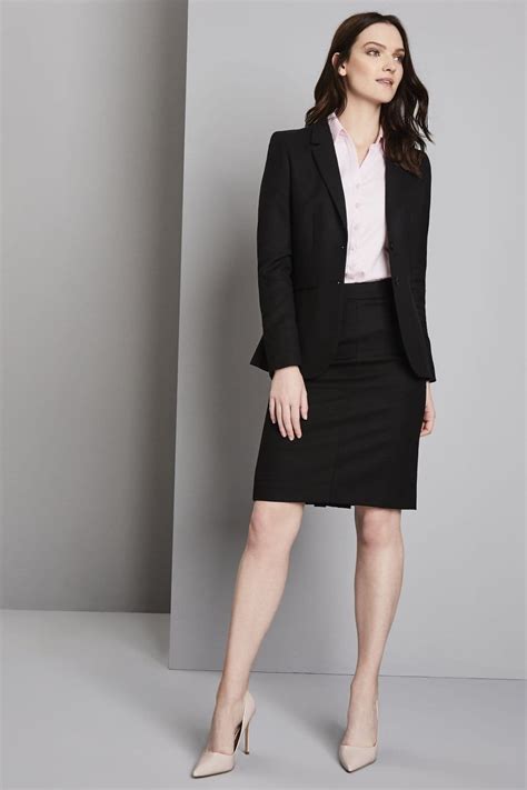Contemporary Women S Black Skirt Suit Black Simon Jersey