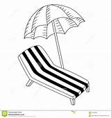 Coloring Chair Beach Umbrella Draw Incredible Getdrawings Pages Getcolorings Color sketch template