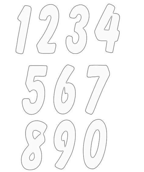 numbers clipart image  fonts typography  stencils printables