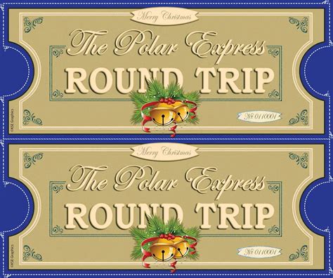 polar express ticket printable