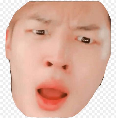 hd png    buddy bts kpop jimin barefaced funny