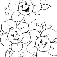 smiling flowers coloring pages surfnetkids