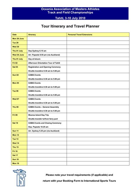 images  travel planner template printable travel calendar planner template