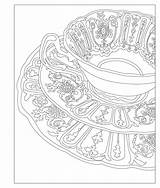 Coloring Tea Party Issuu Pages Elegant Adult Book sketch template