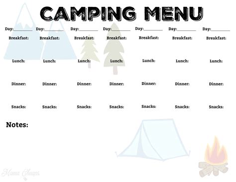 printable camping trip planning kit mama cheaps