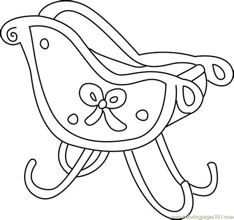 christmas sleigh coloring page  santa claus coloring pages