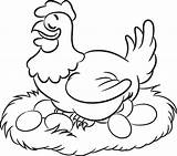 Poule Coloriage Dessin Paques Gratuit Colorier Imprimer sketch template