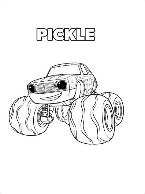 blaze   monster machines coloring pages  monster truck