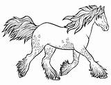 Cheval Caballo Coloriage Tinker Trot Paard Caballos Draf Runs Manchas Kleurboek Thoroughbred Colorare Volbloed Loopt Rent Cavallo Cavalli Corre Trote sketch template