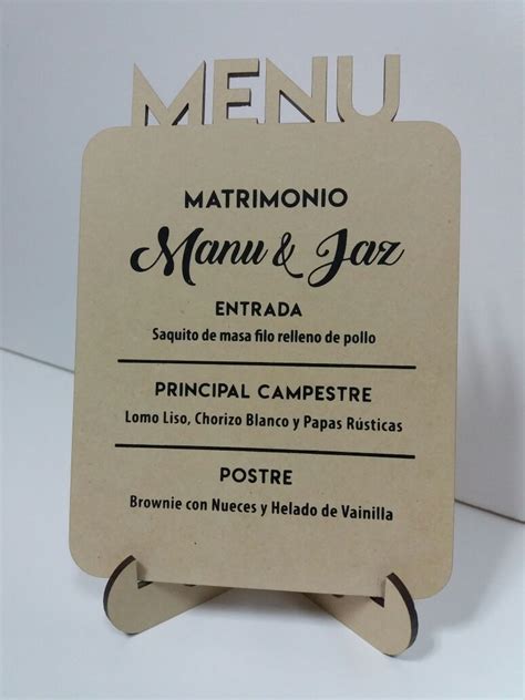 Menu O Carta Para Matrimonios Eventos Y Restaurant 1