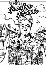 Coloring Archie Forever Look Goodbye Wecoloringpage Comics Pages sketch template