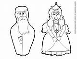 Purim Printable Puppets Coloring Pages Characters Kids Color Choose Board sketch template