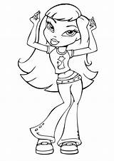 Bratz Coloring Pages Princess Cliparts Print Cloe Jade Yasmin Library Clipart Clip Coloringkids sketch template