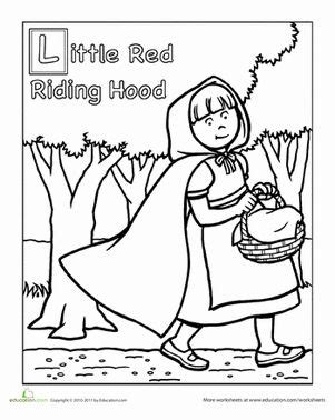 red riding hood coloring page red riding hood  worksheets