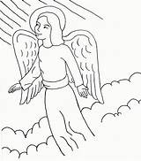 Coloring Angel Angels Printable Adult Book Popular Fernandez Coloringhome sketch template