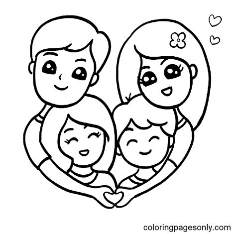 family pages  coloring pages