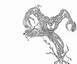 Coloring Pages Carnage Venom Cletus Kasady Standy Marvel Vs Template sketch template
