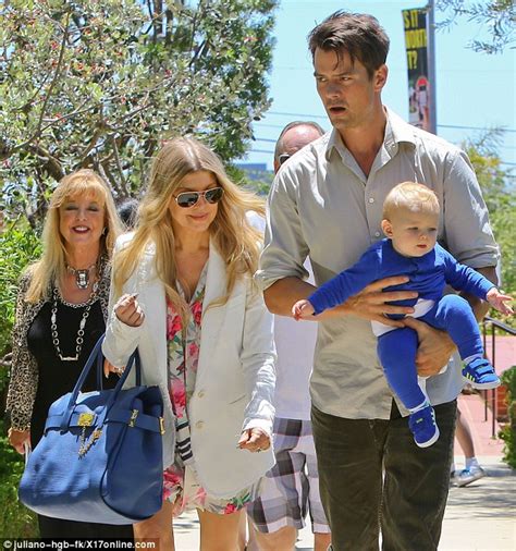 fergie celebrates first mother s day with husband josh duhamel and son axl daily mail online