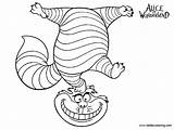 Alice Wonderland Coloring Pages Cat Cheshire Head Play His Printable Kids Color sketch template
