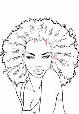 Afro Idrawfashion sketch template