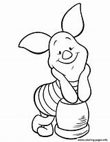 Piglet Coloring Pages Pig Printable Pooh Winnie Disney Cartoon Kids Print Adorable Clipart Colouring Color Para Drawing Sheets Cute Happy sketch template