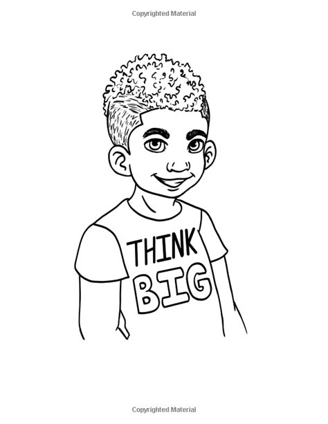 african american boy coloring pages