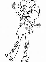 Equestria Coloring Pages Girls Pony Little Pie Pinkie Print Drawing Printable Colorpages Getdrawings sketch template