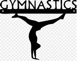 Handstand Gymnastics Gymnast Silhouette Clip Clipart Library Clipartmag High sketch template