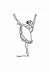 Bailarinas Bailarina sketch template