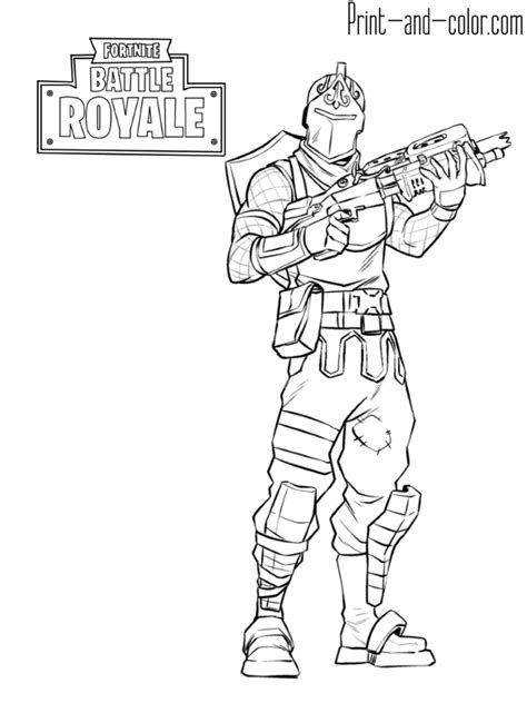 fortnite battle royale coloring page red knight male skin outfit