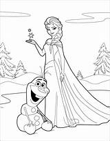Elsa Coloring Pages Olaf Princess Frozen Color Choose Board Sheets Disney sketch template