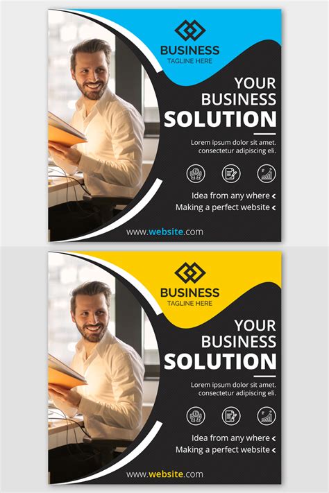 corporate marketing post banners social media template social media social media poster