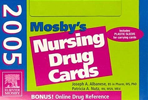 알라딘 Mosbys Nursing Drug Cards 2005 Cards Rfc