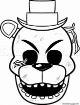 Coloring Pages Nights Freddy Five Nightmare Template Fnaf Color Freddys Bonnie Foxy sketch template