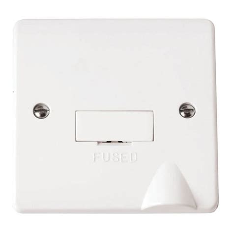 scolmore click mode  unswitched fused spur  optional bottom flex outlet dtr electrical