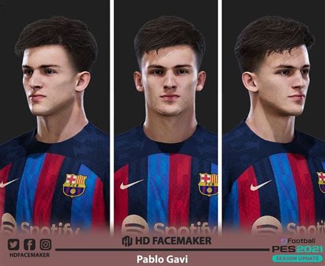 pes 2021 20 pablo gavi by hd facemaker